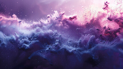 splash on white background. Paint splash for design use. purple splash paint isolated.