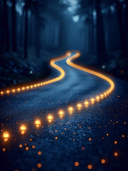 roads in night