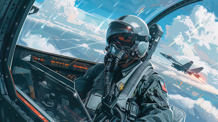 A fighter jet pilot climbs into the cockpit, the canopy closing on a world of speed, altitude, and aerial combat
