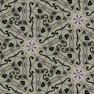 Luxury tiles design with mixed Spanish, Italian, Portuguese, Mexican, arabesque motifs. Innovation of Modern porcelain and ceramic flooring pattern design for unique interior and exterior decoration