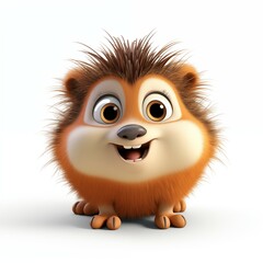 Obraz premium cartoon animal white background Created with Generative AI technology.