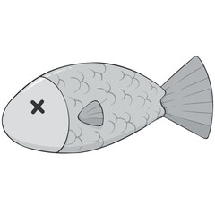 dead fish illustration