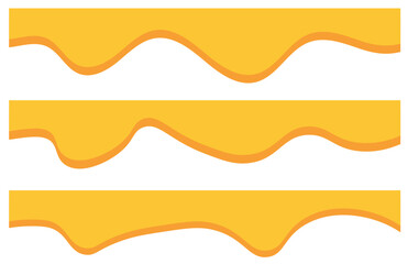 Set of Template Dividers Shapes for Website. Curve Lines, Drops, Wave Collection of Design Element for Top, Bottom Page Web Site. Divider Header for App, Banners or Posters. Vector Illustration