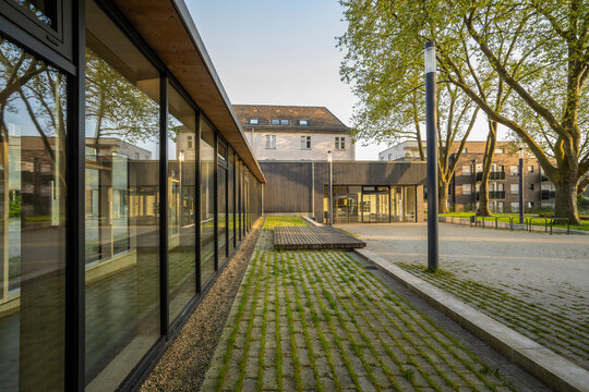 Das Kulturzentrum mit Stadtbibliothek in der Innenstadt von Bottrop 