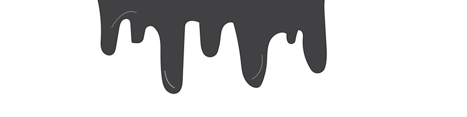  Flowing, spilled, drop, splash, leak concept vector. Black Liquid vector paint drops.  ink drip and  black Melt Drips. vector illustration. 