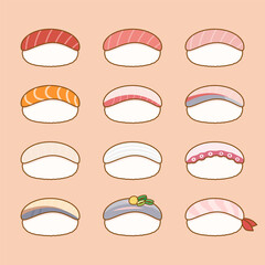 cute sushi menu 1