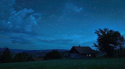 Beautiful german night sky