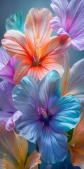 Multicolored Flowers in a Vase