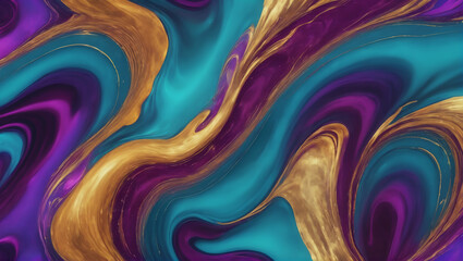 Visuals of liquid magma in shades of cosmic teal, celestial violet, and stardust gold, pulsating and pulsing against a plain background with subtle lighting ULTRA HD 8K