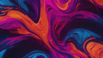 Visuals of liquid magma in shades of deep magenta, oceanic blue, and fiery orange, pulsating and pulsing against a plain background with subtle lighting ULTRA HD 8K