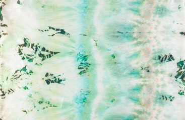 abstract pattern on silk fabric texture in green tones