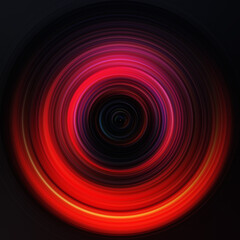 Colorful radial motion effect. Abstract rounded background. Color curves and sphere. Multi color gradient rings and circles wallpaper. Colored texture backdrop and banner.