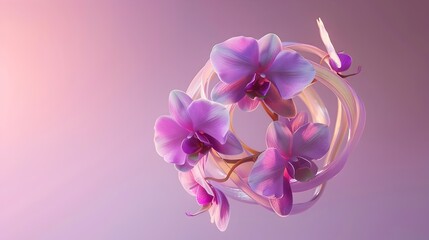 Ethereal Orchid Blooms in Captivating Pastel Tones