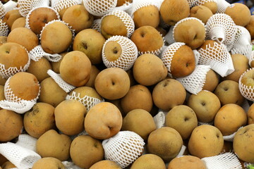 Fruits and vegetables are sold at a bazaar in Israel.