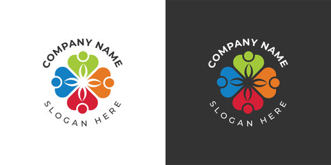 A Heartfelt Emblem of Family Unity Premium Vector Logo