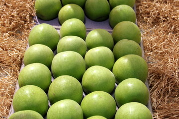 Fruits and vegetables are sold at a bazaar in Israel.