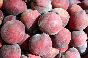 Fruits and vegetables are sold at a bazaar in Israel.