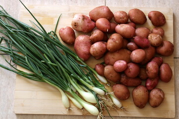 Fruits and vegetables are sold at a bazaar in Israel.