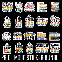 Naklejka premium Pride Mode Sticker Bundle