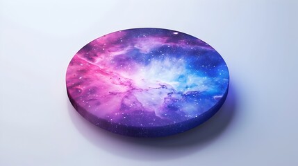 Vibrant Cosmic Nebula and Galaxy