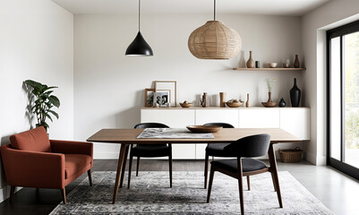 Minimalist Elegance: A Modern Dining Ensemble