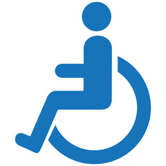 Restroom sign for disabled on the wheelchair, toilet vector for disability people, lavatory symbol, bathroom icon, water closet in the public for the people