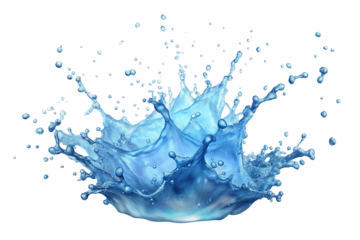 Water Splash Effect: High-speed photography capturing water droplets or splashes, often used in beverage advertisements or refreshing concepts.
