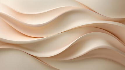 Soft pastel waves of fabric with a serene flow and subtle textures