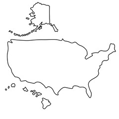 US Map (50 States)