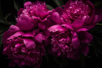 peony passion lush magenta blooms bursting with vibrance floral still life photography