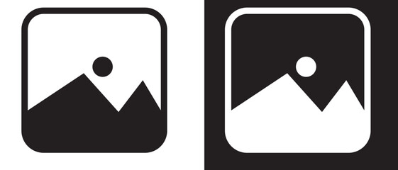 Gallery icon vector . Picture vector icons set. Vector Illustration