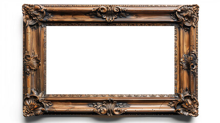 花の装飾が施された額縁