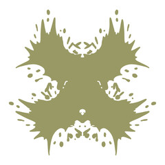 X letter metal style logo or paint splash monochrome flat symbol.