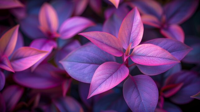 Embark on a botanical adventure with an image featuring the captivating foliage of Tradescantia pallida, its vibrant purple leaves shimmering in the sunlight. Let the lush, cascading foliage 