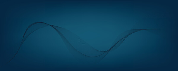 Abstract blue gradient background with waves. EPS10