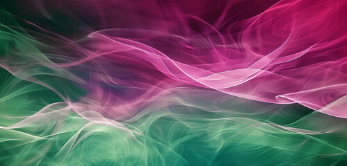 serene blend of magenta and emerald green, ideal for an elegant abstract background