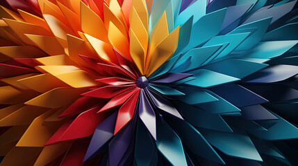 Obraz premium An Colorful Optical Rainbow Illusion Of Whirling Motion