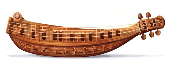 A musical instrument on a white background 