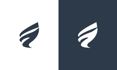letter f monogram simple logo design vector illustration