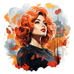 Cute in the moonlight. Vector illustration.