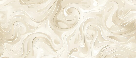 A subtle pattern of squiggles and swirls in neutral tones