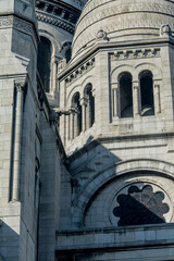details of the architecture of Sacre Coeur de Paris
