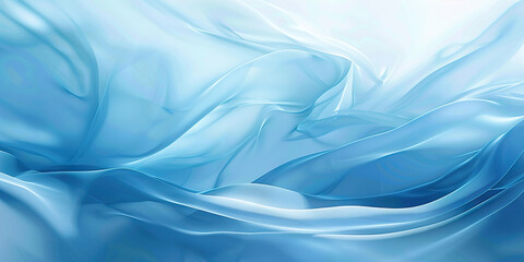 Obraz premium Compassion (Light Blue): A gentle curve resembling a hug, representing empathy and understanding