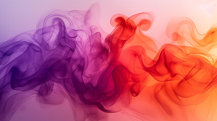 A colorful smokey background with purple and orange swirls