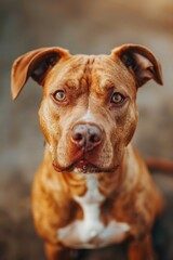 Close-up of a dog looking directly at the camera. Suitable for various projects