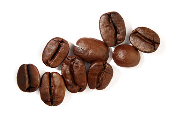 coffee beans isolated, png file