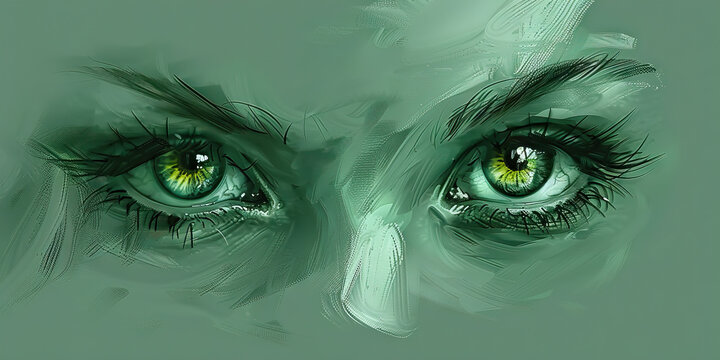 Jealousy (Green): A pair of eyes looking sideways, symbolizing envy and covetousness.