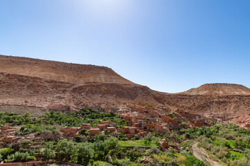 landscape of the interior of Morocco