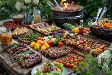 Summer BBQ Party: Backyard Grilling with Friends and Family