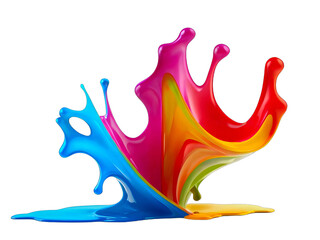 ink splashes color design background generative Ai

